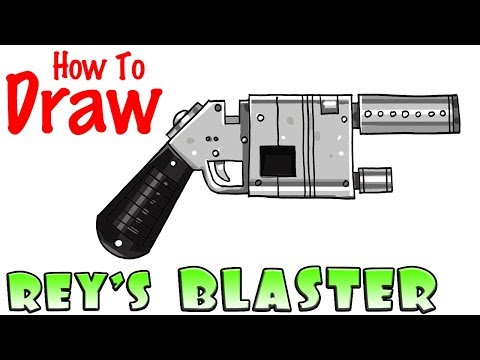 How to Draw Rey's Blaster