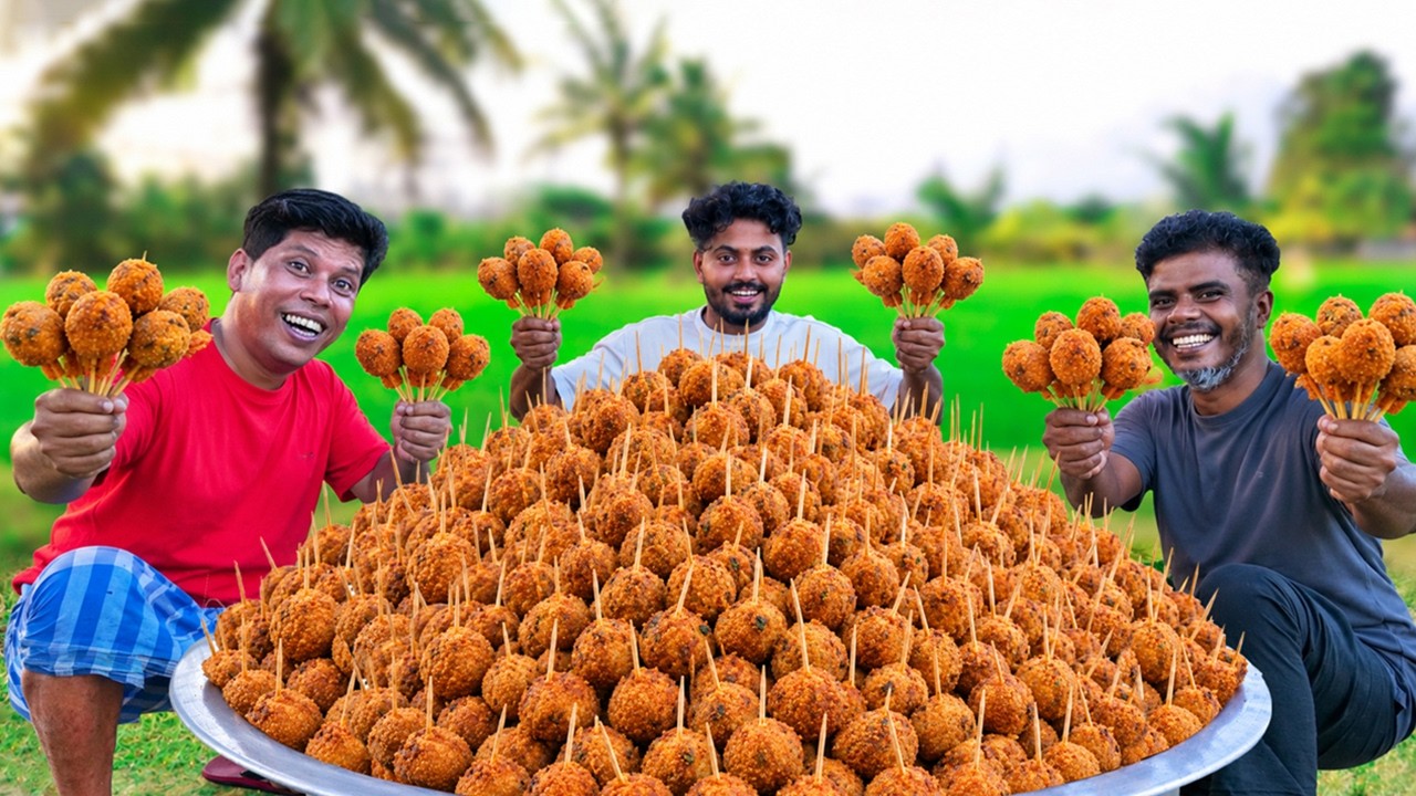 EGG LOLLIPOP | Muttai Bonda | Homemade Egg Lollipop Recipe | Cooking In Village