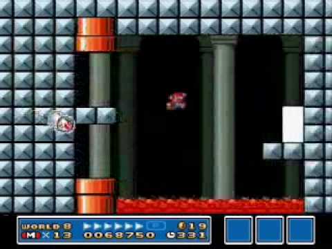Insectduel's lost SMB3 Hack for Super Mario All-Stars - World 8 Fortress