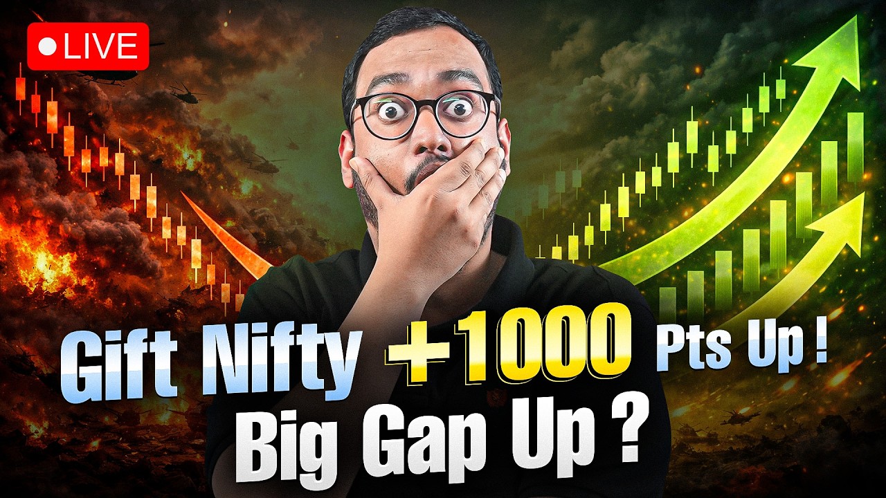 Nifty 1000 Pts Gap Up? | 23 Mar | Investographer