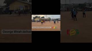 George Weah still got it : almost scores from free kick. #ghana #football #liberian #georgeweah