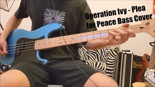 Operation Ivy - Plea for Peace Bass Cover
