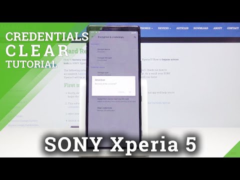 How Clear Credentials in SONY Xperia 5 – Remove All Certificates
