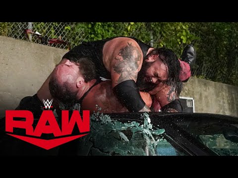 Bronson Reed hits Braun Strowman with a Tsunami onto a car in parking lot brawl: Raw, Aug. 26, 2024