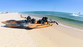 Spotted A School Of GIANT Fish Just Off The Beach So I Hopped In The Kayak... Two Days Fishing AL