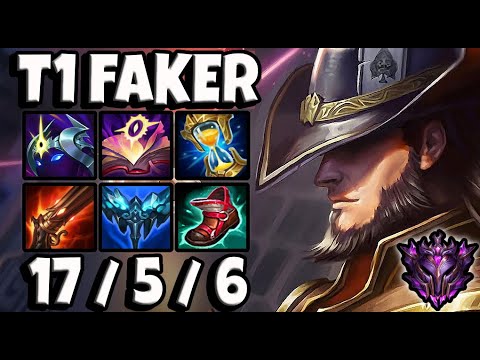 T1 Faker Twisted Fate vs Tryndamere [ MID ] Ranked Master EUW Patch 11.20 ✅