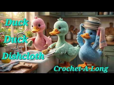 Duck, Duck, Dishcloth Crochet-A-Long Episode 10  #duckduckdishclothcal