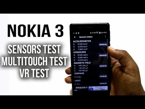 Nokia 3 sensors test,Multi touch Test, VR Test