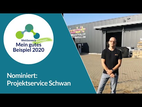 Mein gutes Beispiel 2020 – Nominierter Projektservice Schwan, Nachhaltigkeit im Messebau