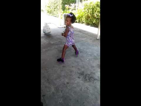 Talisha baby girl mar'kay dancing off a popping song