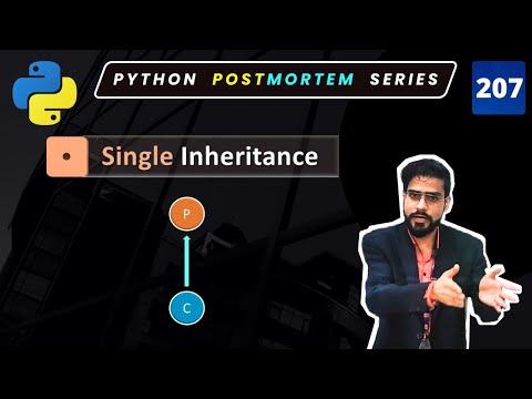 How Single Inheritance Works In Python Python Classes And Objects 207