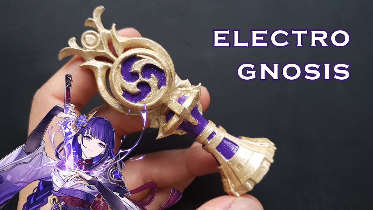 Electro Gnosis -- Genshin Impact -- 3D Printable -- Print-In-Place 3D Print Model
