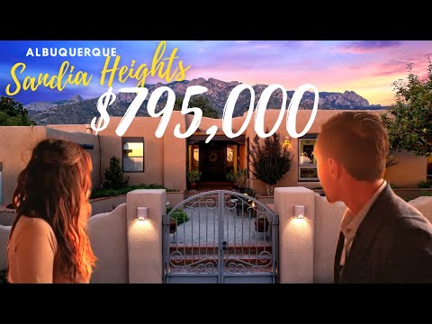 Touring a Luxury Southwest Adobe Charm in Sandia Heights in Albuquerque, NM!