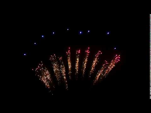 PSC008-2-10S Flower Crown To Blue w Flower Crown To Purple Mine-PRODUCTION-WIZARD FIREWORKS UN0431