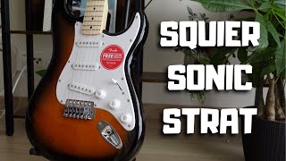 Video thumbnail for Squier Sonic Stratocaster - How Good Is It? Review & Sound Demo by Best Guitars Now