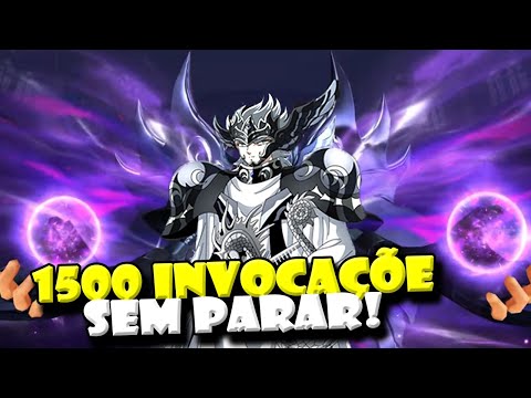 NUNCA VIRAM ALGO ASSIM! GASTEI 1500 INVOCAÇÕES CHUVA DE THANATOS - Saint Seiya : Awakening