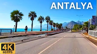 Sürüş Turu 4K: Antalya Türkiye 🇹🇷 | Şehir Gezisi
