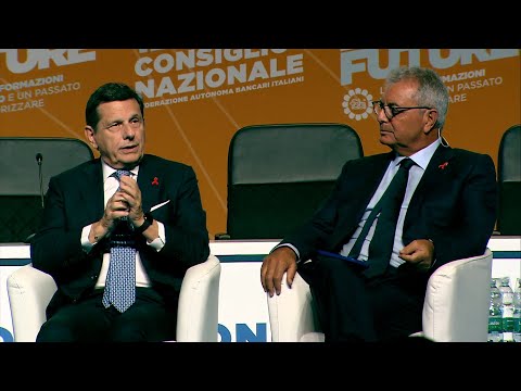 GIANFRANCO PAPA A CONFRONTO CON SILEONI AL 129° CONSIGLIO NAZIONALE DELLA FABI