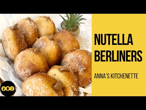 Eggless Nutella Berliner | Berliners #nutellarecipes #berliner