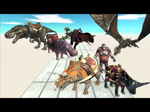 Attach a saddle to the ARBS unit and ride. First person perspective | Animal Revolt Battle Simulator