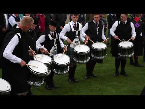 Scottish Power Pipe Band Drum Corps led by Jake Jorgensen