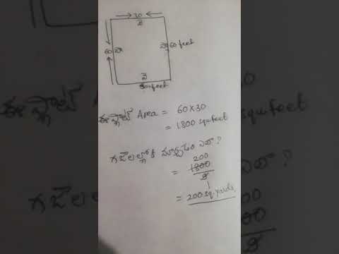 how to  calculate the plot area how to convert square feet of a plot into square yards#shorts