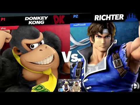 Glug (Donkey Kong) vs T3 DOM (Richter) - Smash Ultimate @ UCI #62 Winners Finals