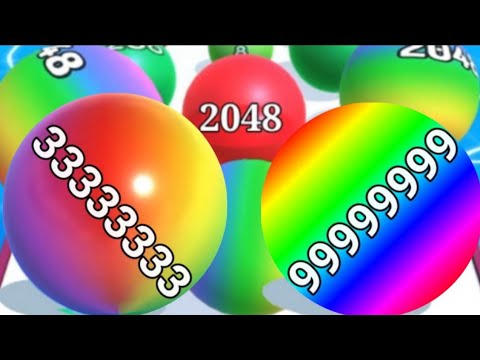 Ball Run 2048 ♾️ vs Happy Cubes 2048 Game - All Levels part 25