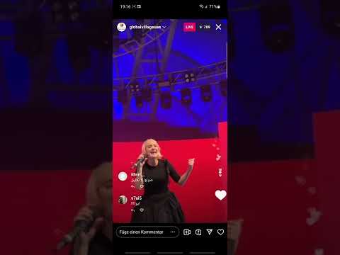 @annemarie  with 'Alarm' at @GlobalVillageAE . @BEANIE BHEBHE