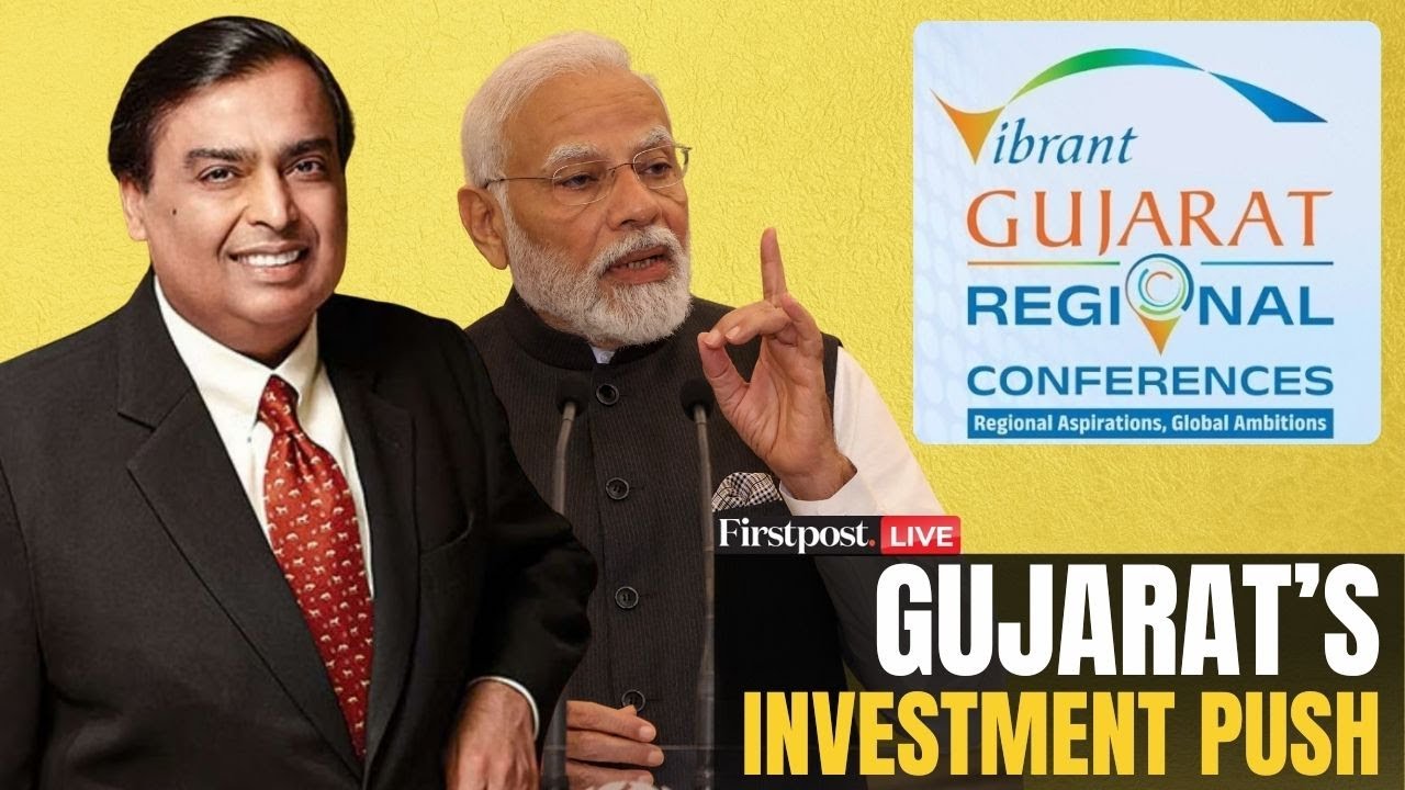 LIVE: Mukesh Ambani Addresses Vibrant Gujarat Regional Conference in Rajkot | PM Modi | Firstpost