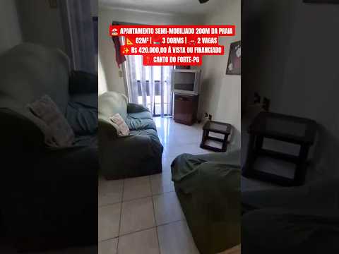 Apartamento Vista para a Praia à Venda com 82m² na Canto do Forte Praia Grande, SP, 200m da praia!