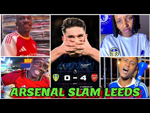 GENZ HILARIOUS REACTION ON ARSENAL 4-0 WIN VS LEEDS UNITED IN THE PREMIER LEAGUE