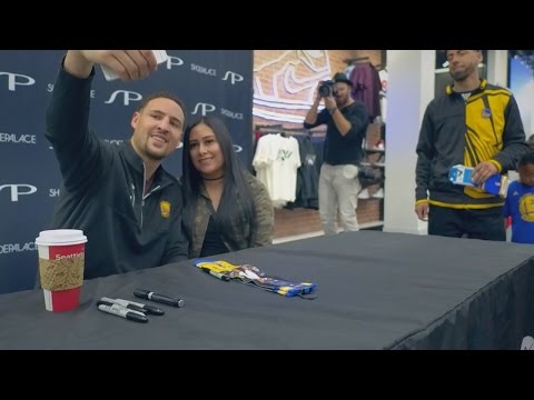 Klay Thompson at Shoe Palace in Hayward, CA