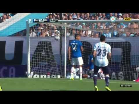 Gol de Centurión. Racing 1- Velez 0 | TPD2014 - Fecha 12
