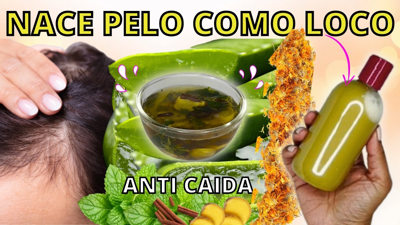 MEZCLA ESTO EN TU SHAMPOO Y TU CABELLO NO PARARÁ DE CRECER 😱¡NO LO USES MUCHO!😍(REMEDIO POTENTE)