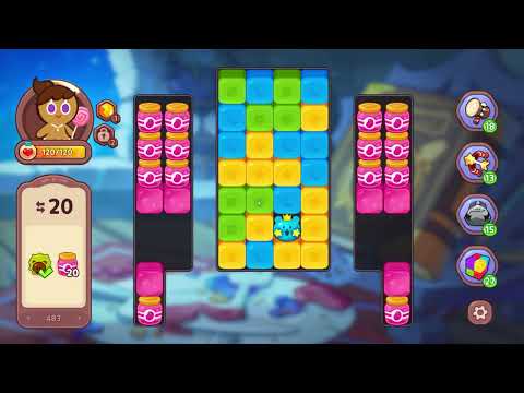 CookieRun: Witch's Castle Level 483 [Gameplay] | Cookie Run Witch Castle #match3 #cookie #run