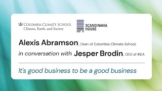 Jesper Brodin & Alexis Abramson — Climate Week NYC 2025 Discussion