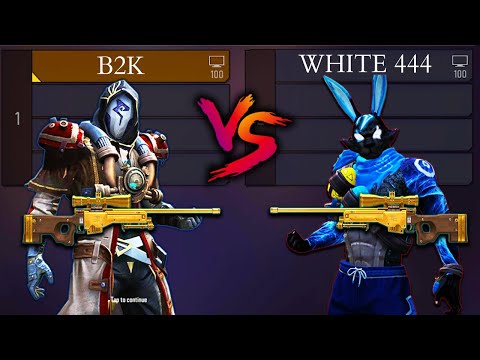 B2K VS WHITE 444 / AWM VS AWM - WHO IS THE LEGEND OF AWM IN FREE FIRE