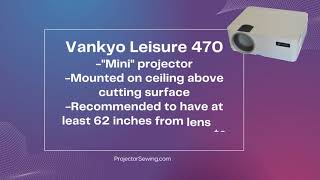 Vankyo Leisure 470 Projector for Sewing Review