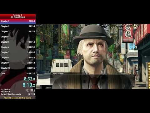 Yakuza 0 All Substories Speedrun 13:50:34 (World Record) [Part 1/2]