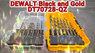Dewalt Black and Gold drill bit set DT70728 QZ German tools