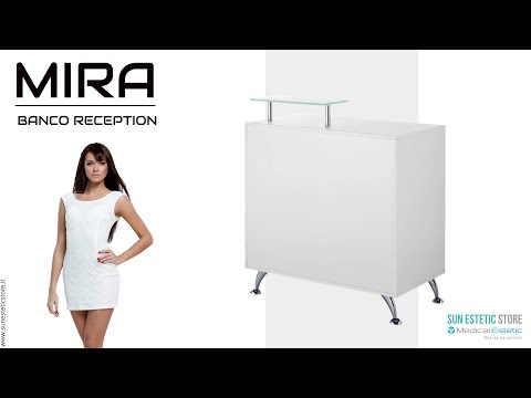 Mira banco cassa reception con 1 mobiletto 1 cassetto e 3 ripiani