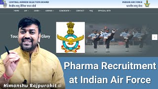 Pharma Recruitment at Indian Air Force || Pharma Govt. Jobs 2023 || Indian Air Force Pharma Job 2023