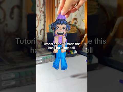 tutorial!! #hangingpaperdoll  #arttutorial #arttrend #artcraft #crafttut #fypage #kpopdemonhunters