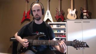 #23 Meshuggah - Closed Eye Visuals (Guitar Cover)