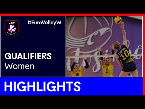 Sweden vs. Ukraine Highlights - #EuroVolleyW​​ Qualifiers