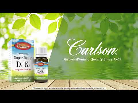 Super Daily® D3 + K2 2,000 IU (50 mcg) & 45 mcg, 360 Drops