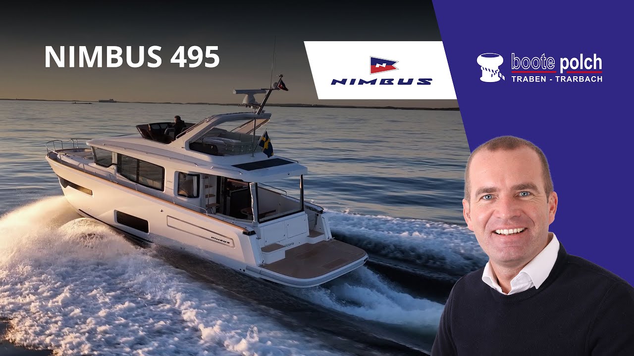 Nimbus 495 Flybridge "An island of it's own" - First Walk-Through Video in Sweden