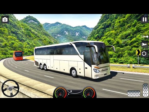 American City Bus Driving In Simulator Game : Coach Bus Offroad 2025 : Android Gameplay