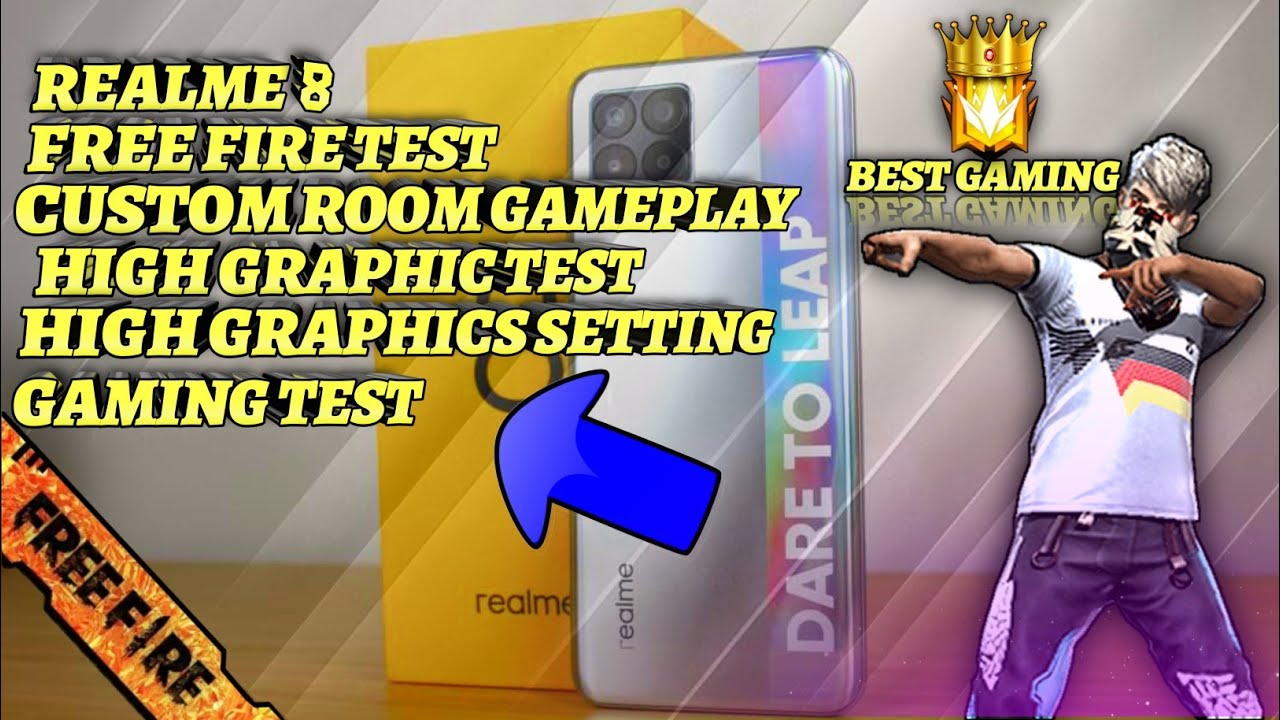 Realme 8 Gaming Test | Realme 8 Free Fire Test | Realme 8 Gameplay in Realme 8